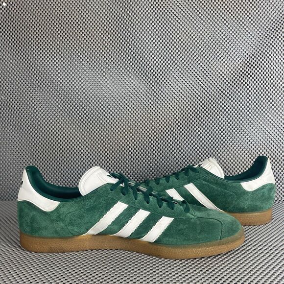 Adidas Gazelle Men Size 13 Green Suede Low Top Lace Up 029002 - Picture 3 of 14
